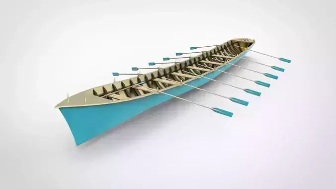 longboat 3D model