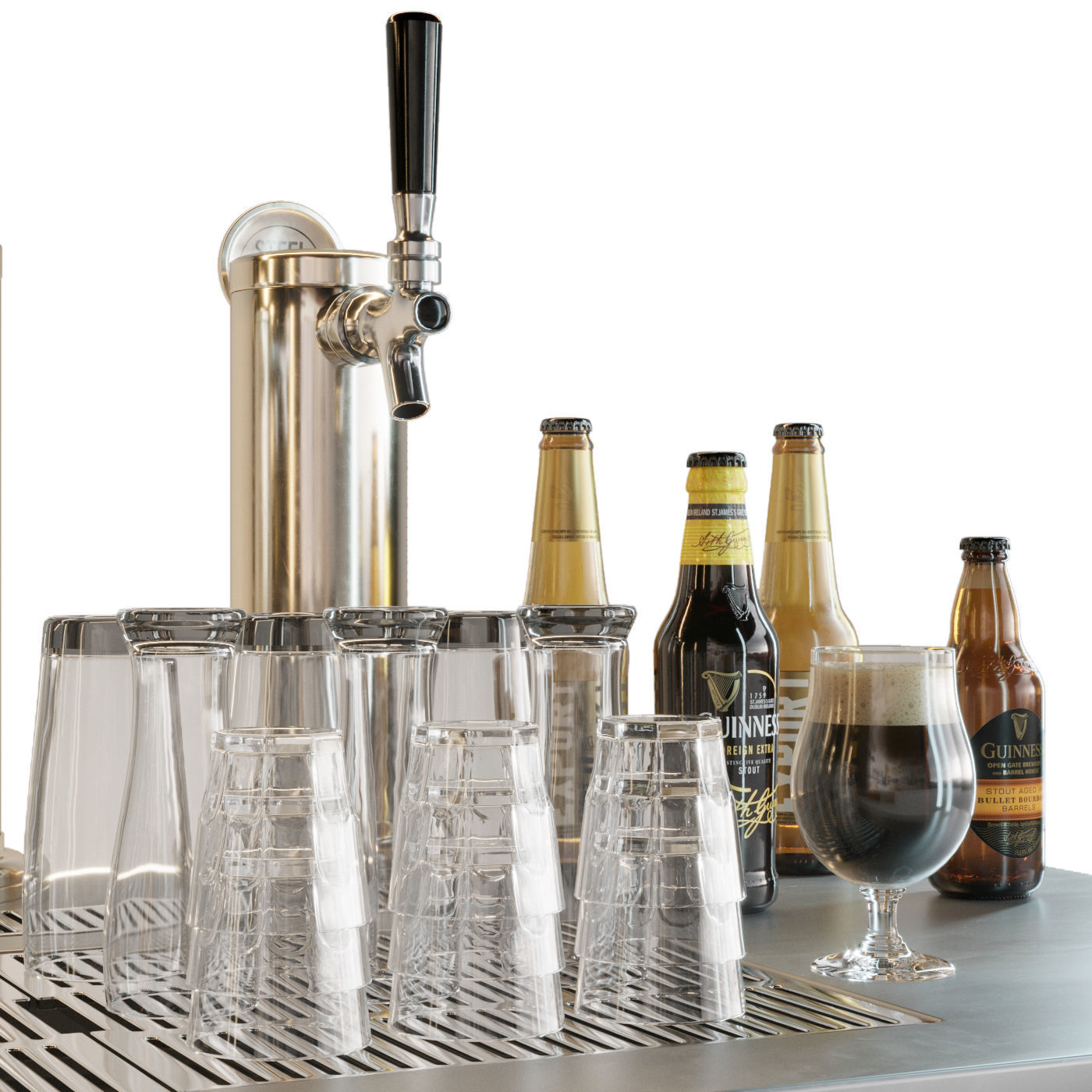 Beer Set  3D Model Tap-beer  3D model_3