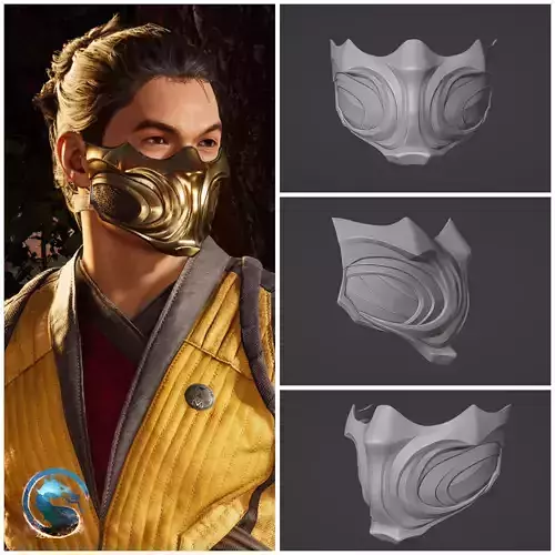 Scorpion mask from MK1 - Into the Fire