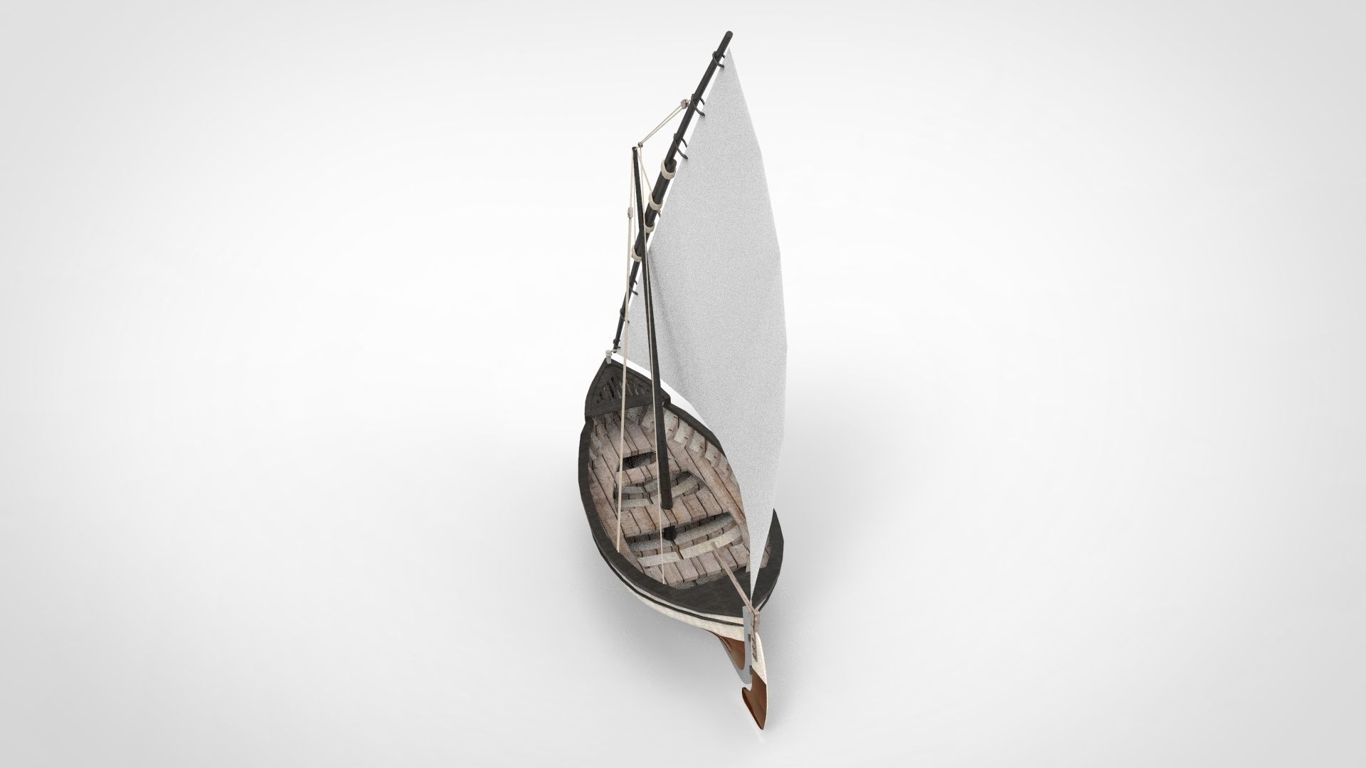 Sail boat 3D model_4