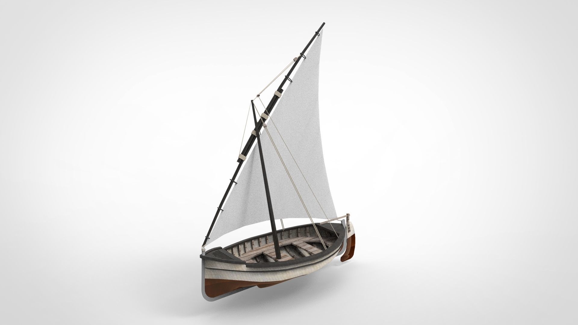 Sail boat 3D model_1