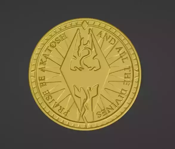 Golden septim Coin