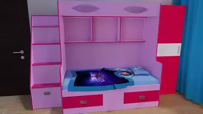 Fabdecor bunk bed for lil ladies