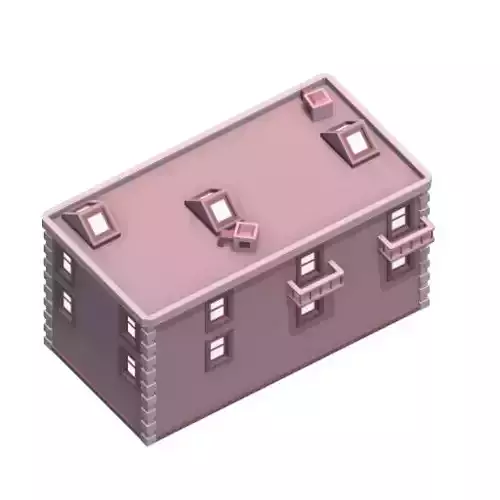 Block-Style Architectural Wonders - Twin Building Collection