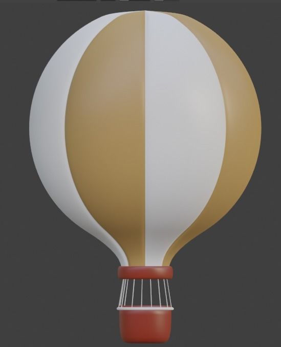 Hot Air Balloon 3D model 3D model_4