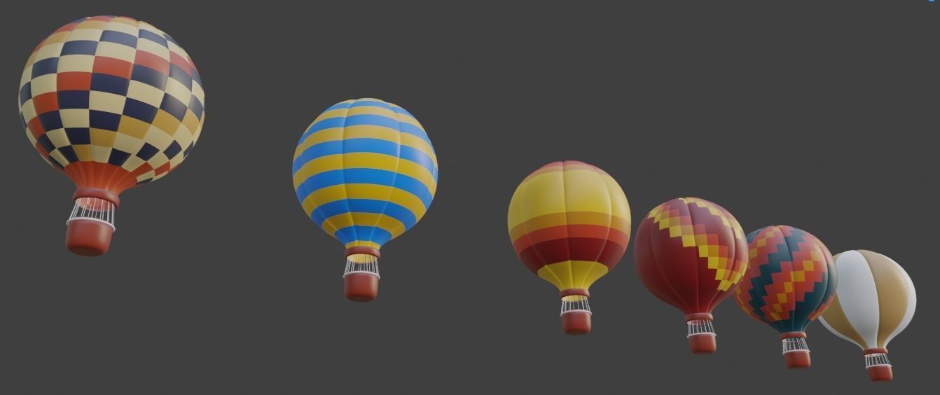 Hot Air Balloon 3D model 3D model_8