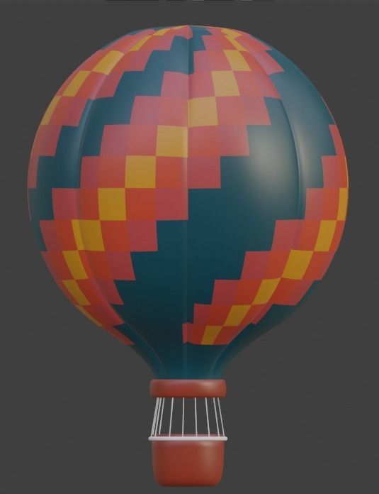Hot Air Balloon 3D model 3D model_3