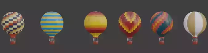 Hot Air Balloon 3D model 3D model