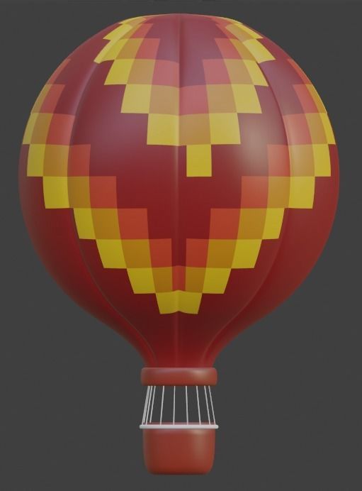 Hot Air Balloon 3D model 3D model_1