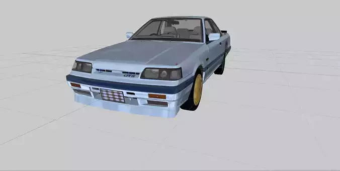 nissan skyline r31 3d mod Low-poly 3D model