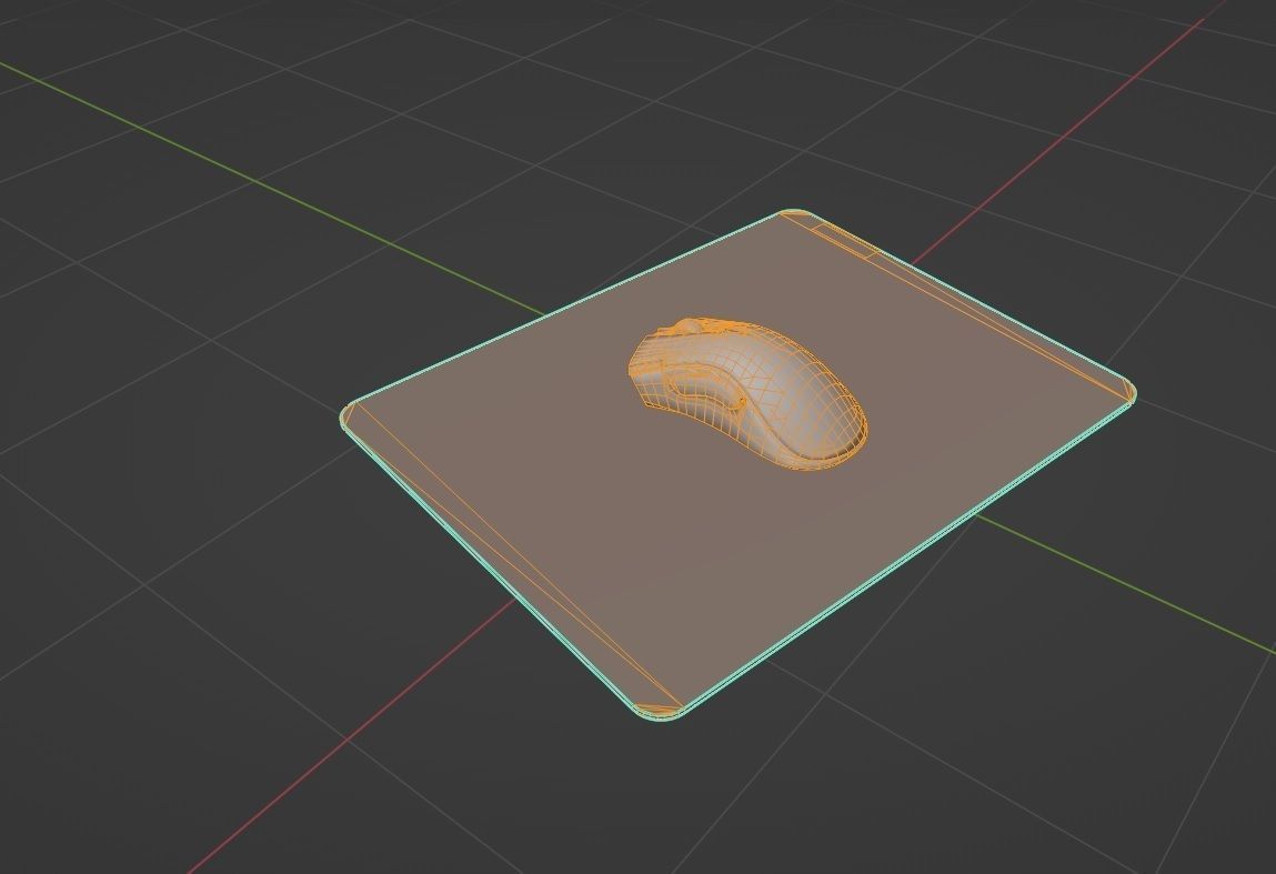 RAZER DEATHADDER 3D MOUSE Low-poly 3D model_6