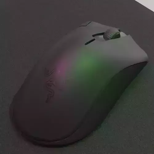 RAZER DEATHADDER 3D MOUSE Low-poly 3D model