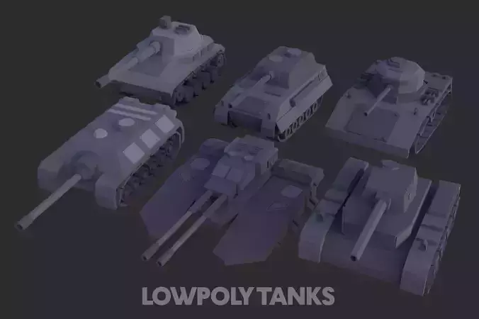 Lowpoly Tanks
