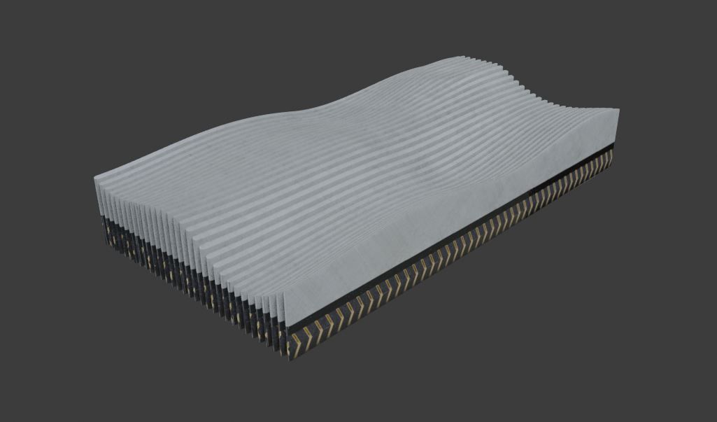 Artistic deco soft wave concept 3D print model_17