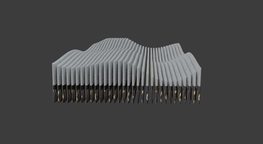 Artistic deco soft wave concept 3D print model_18
