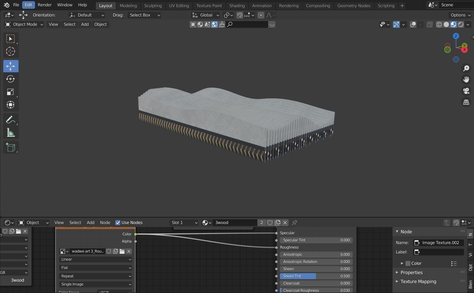 Artistic deco soft wave concept 3D print model_9