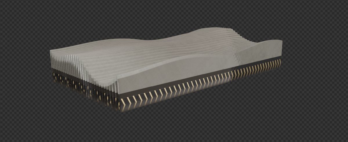 Artistic deco soft wave concept 3D print model_13