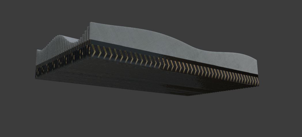 Artistic deco soft wave concept 3D print model_15