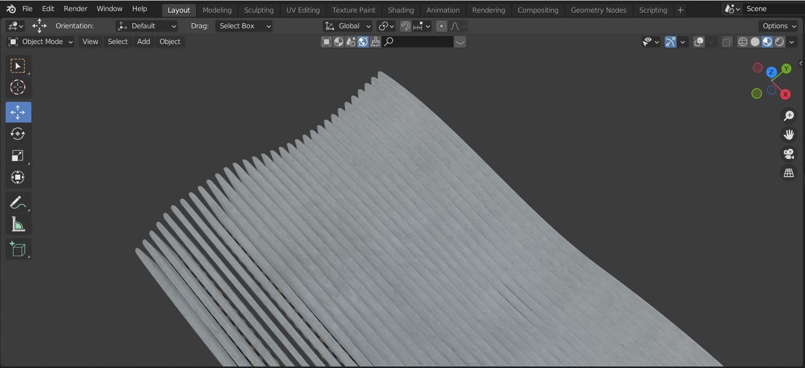Artistic deco soft wave concept 3D print model_10