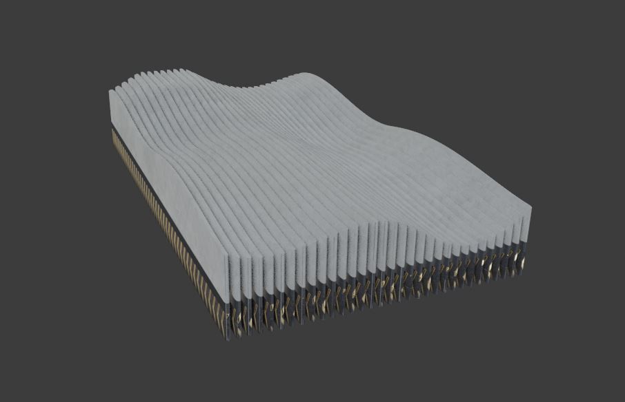 Artistic deco soft wave concept 3D print model_19