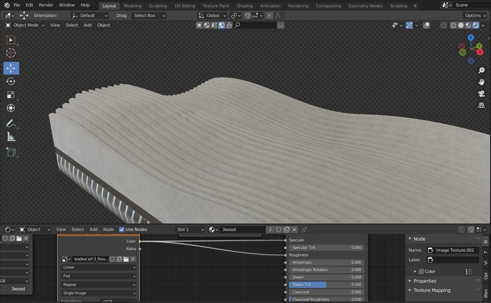 Artistic deco soft wave concept 3D print model_11