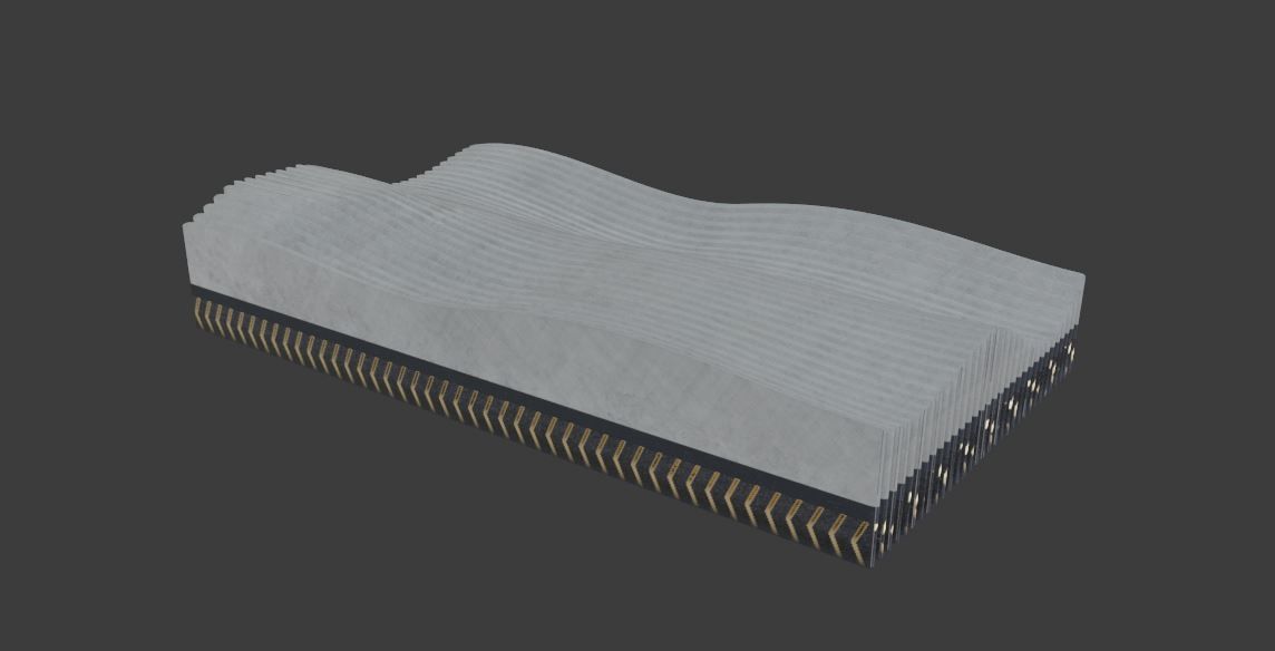 Artistic deco soft wave concept 3D print model_20