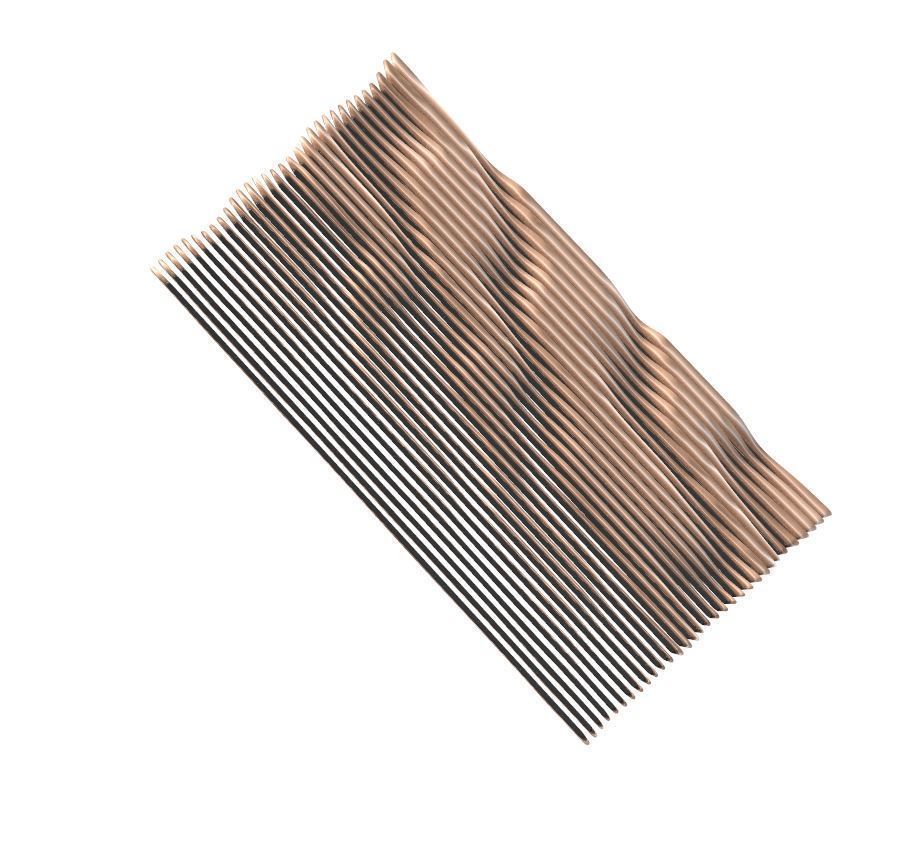 Artistic slices of modern curves and wave 3D print model_4