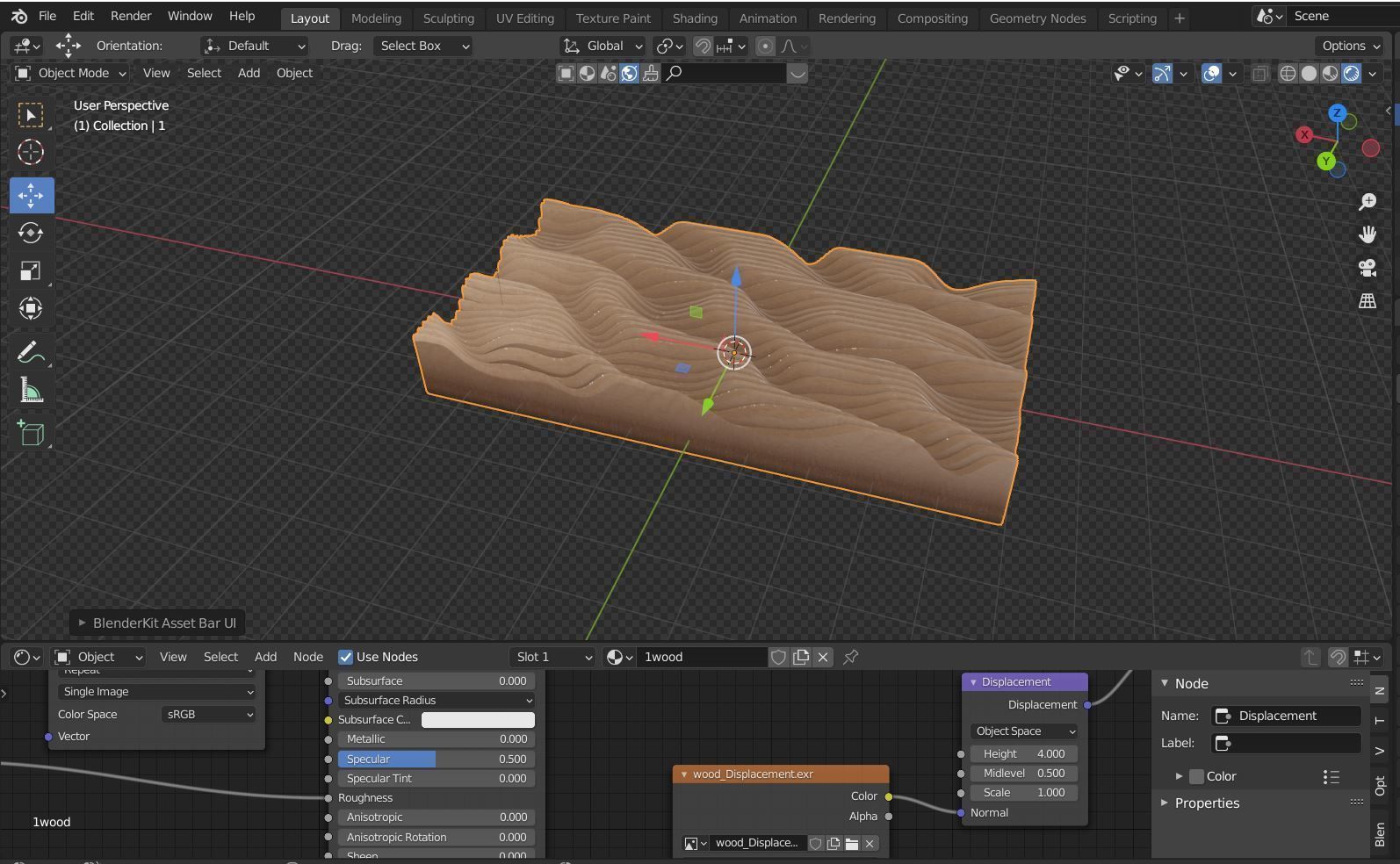 Artistic slices of modern curves and wave 3D print model_6