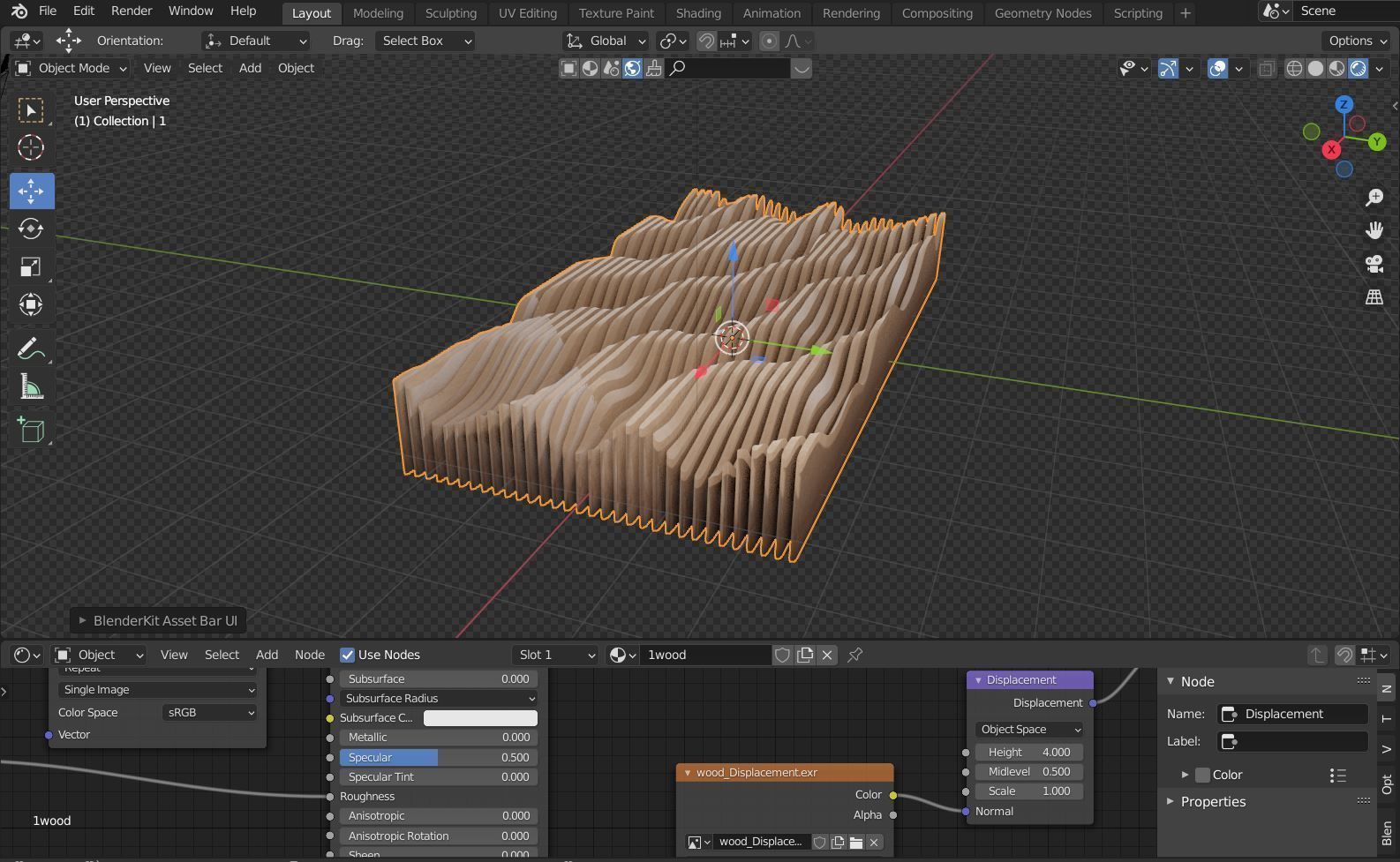 Artistic slices of modern curves and wave 3D print model_7