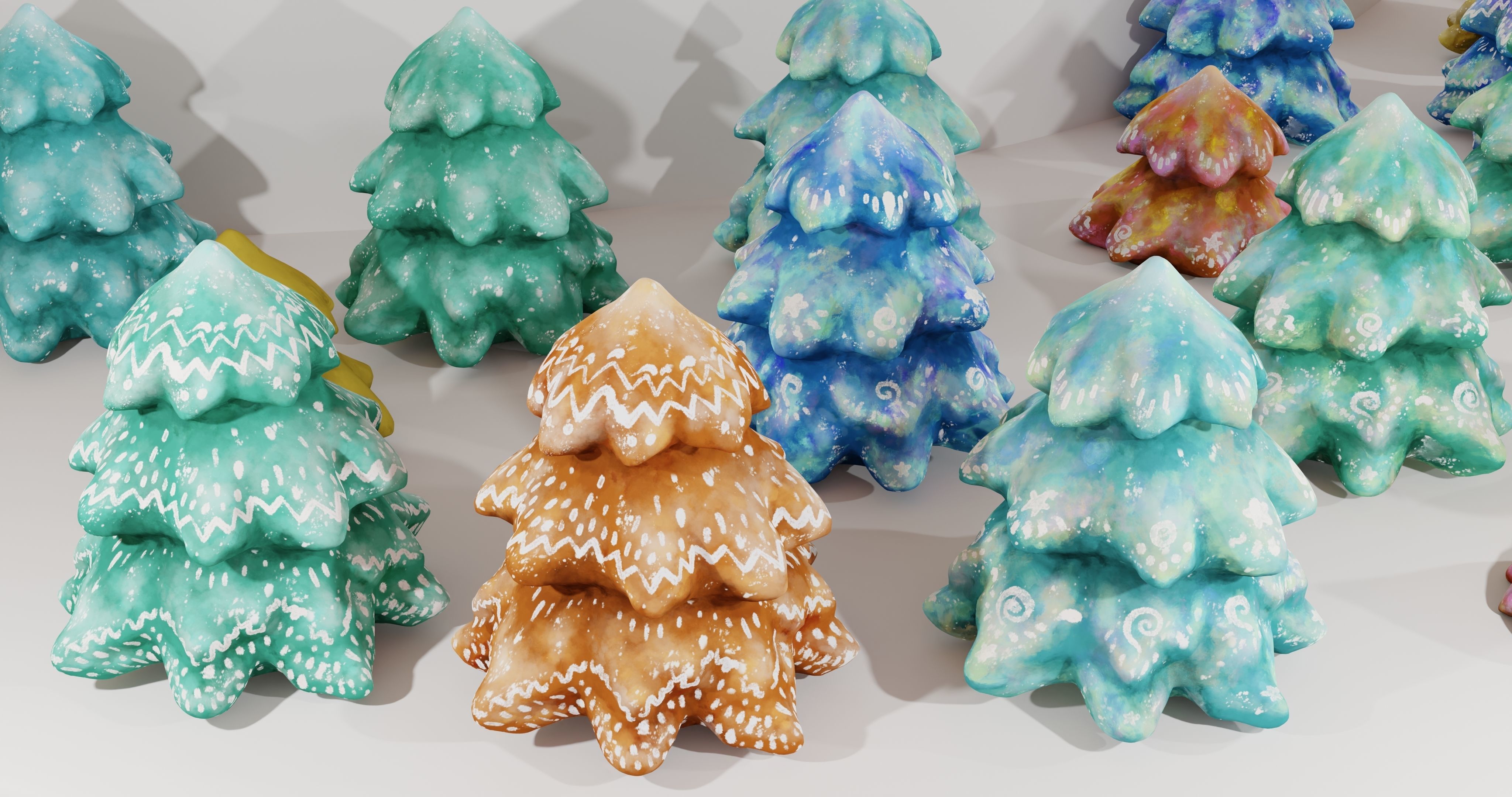 Stylized tree 3D print model_46