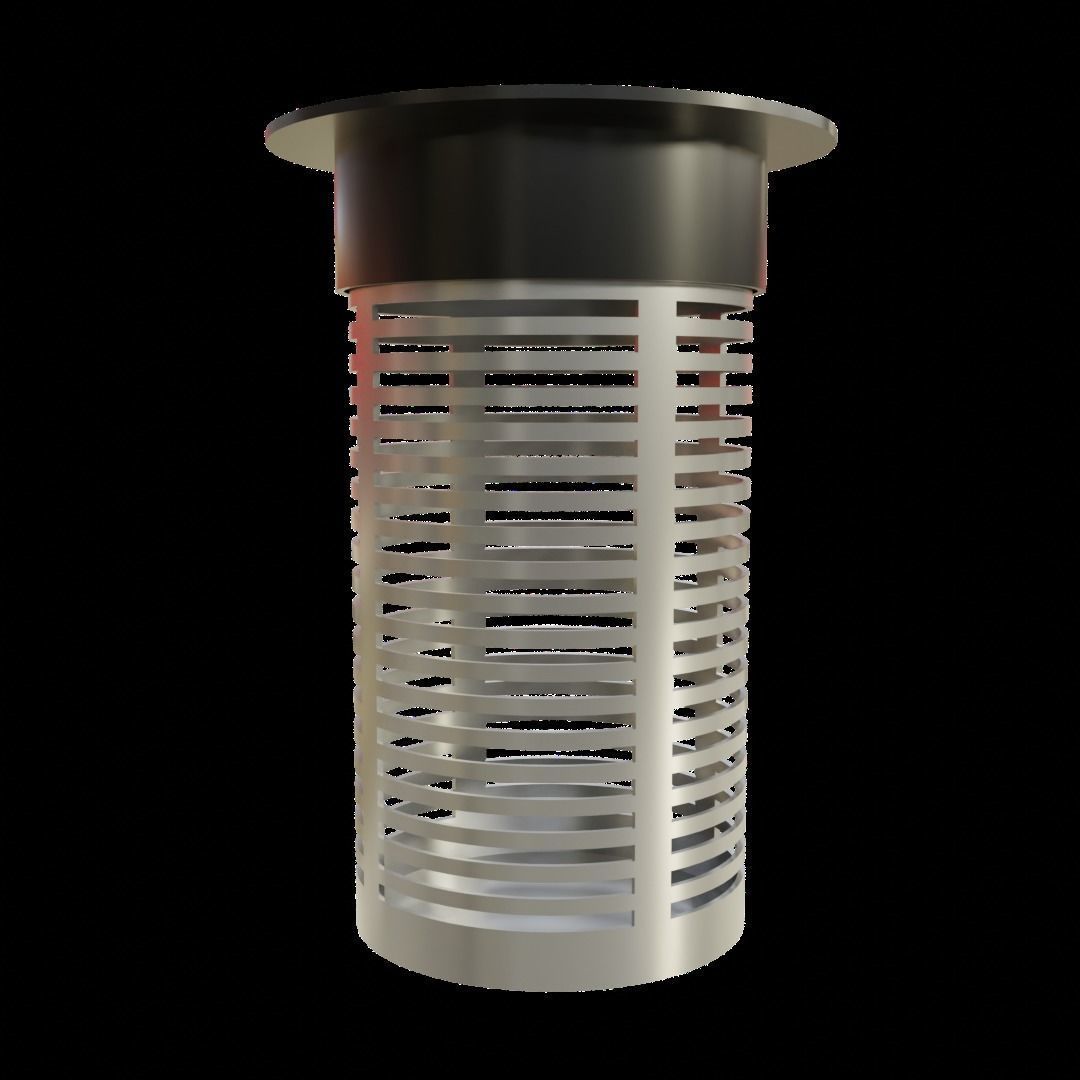 street garbage can 3D model_4