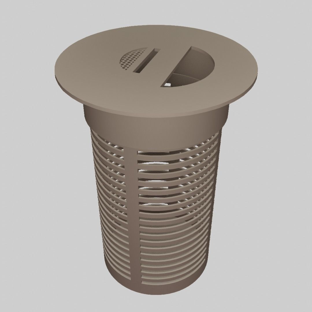 street garbage can 3D model_1