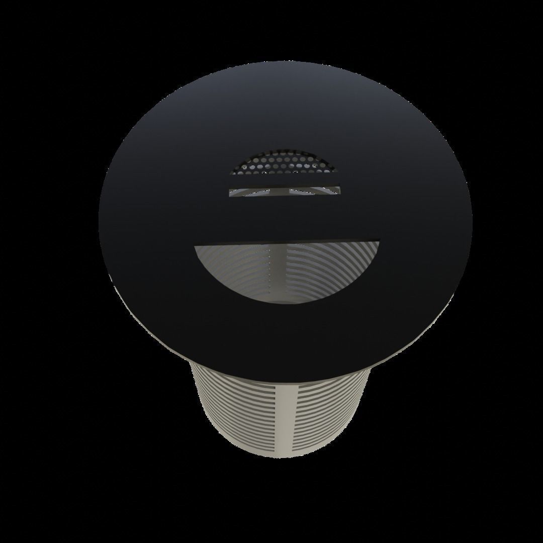 street garbage can 3D model_2