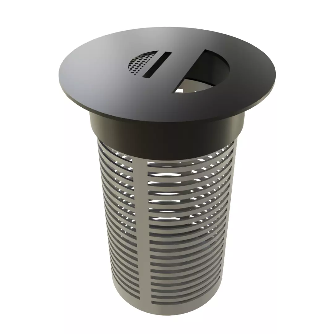 street garbage can 3D model_0