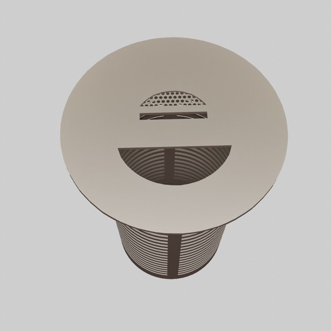 street garbage can 3D model_3