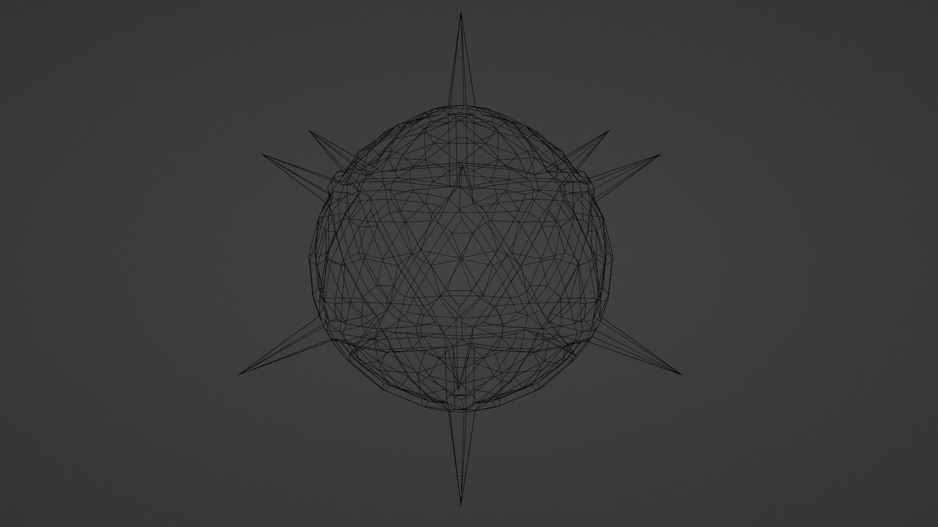 Gold and Gemstone Spike Ball Free low-poly 3D model_23