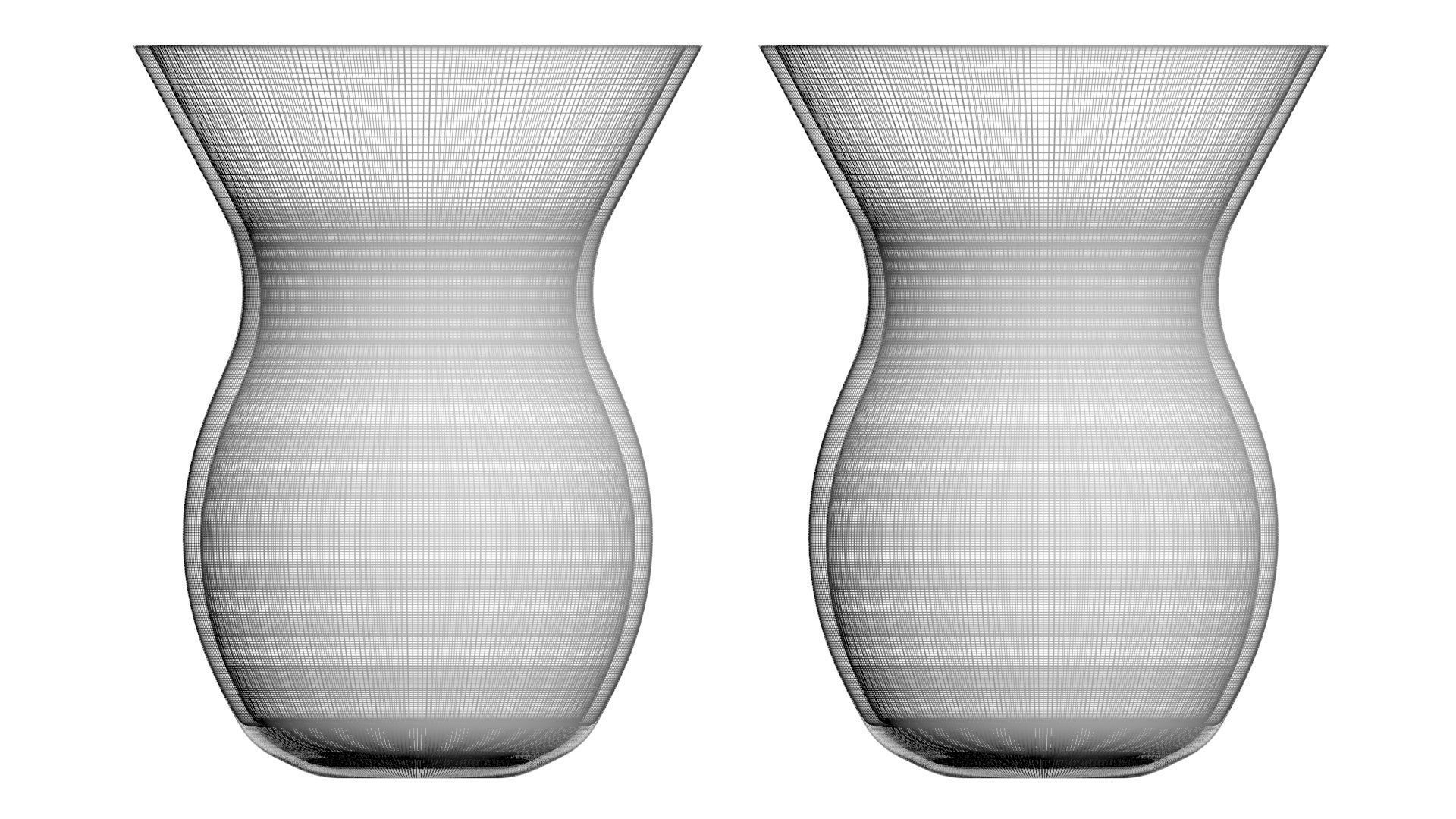 Colored Metallic Vases Set 3D model_23