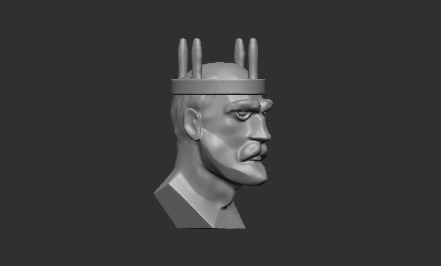 European King 3D print model