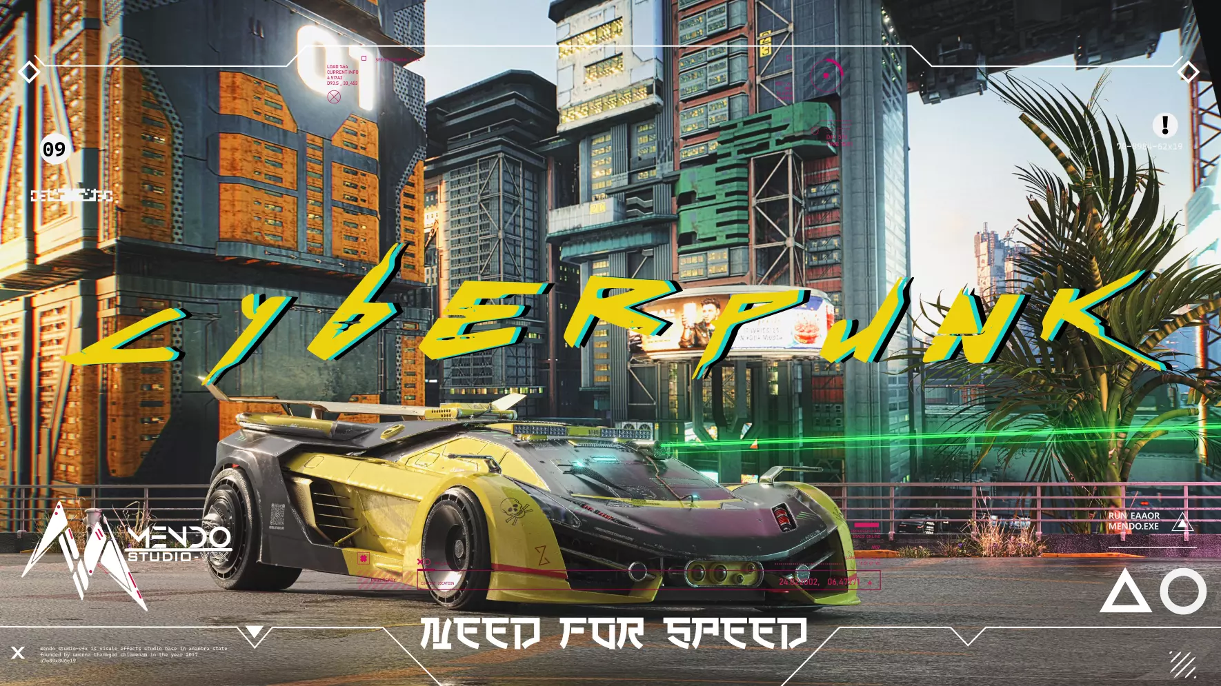 Neo-Rogue Viper-Cyberpunk Supercar 3D Model SCI FI 3D model_0