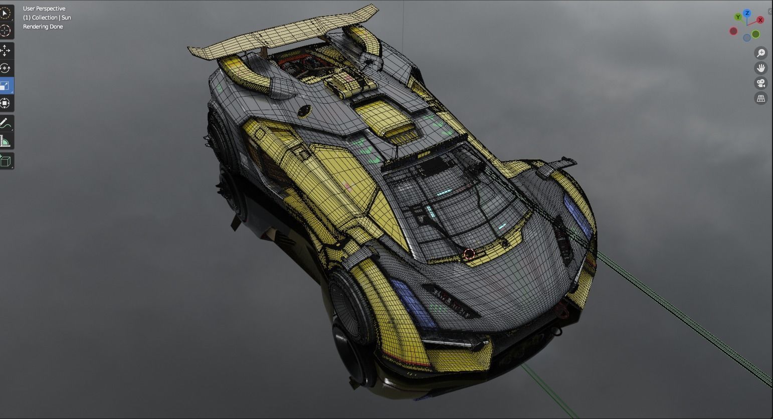 Neo-Rogue Viper-Cyberpunk Supercar 3D Model SCI FI 3D model_5