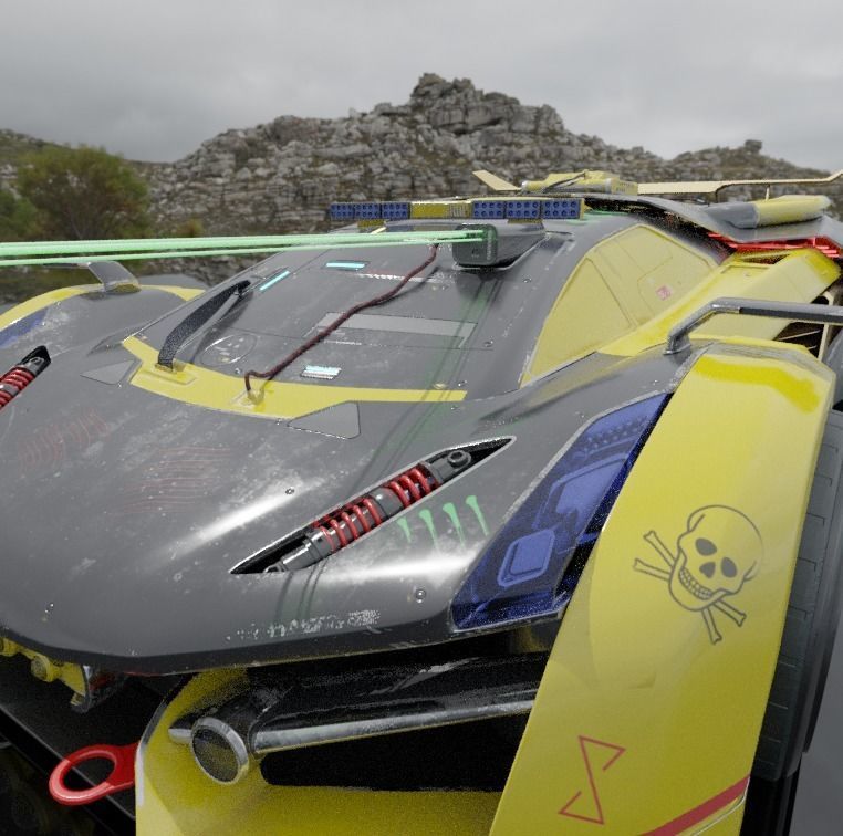 Neo-Rogue Viper-Cyberpunk Supercar 3D Model SCI FI 3D model_1