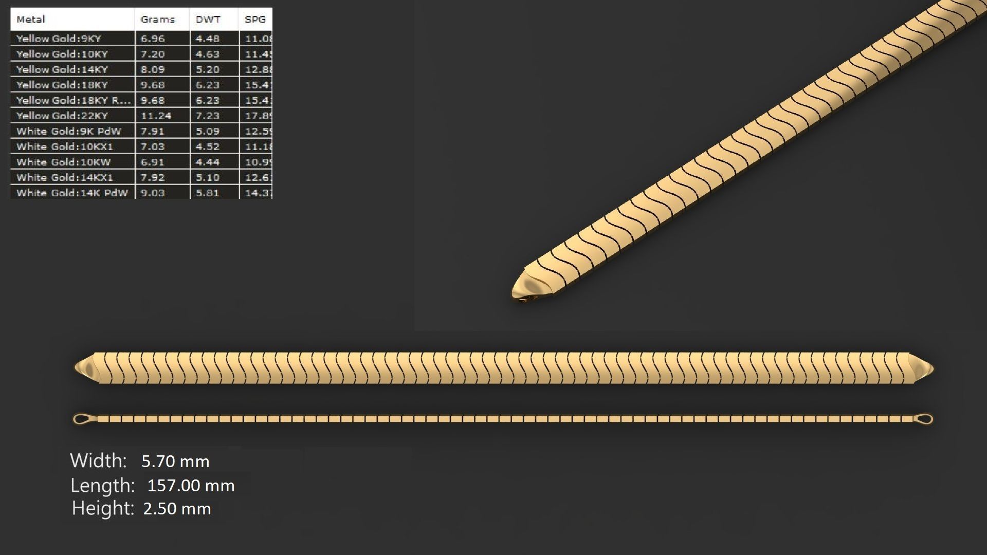 54 Mens Bracelet Gents Bracelets link chain ready to print model 3D print model_3