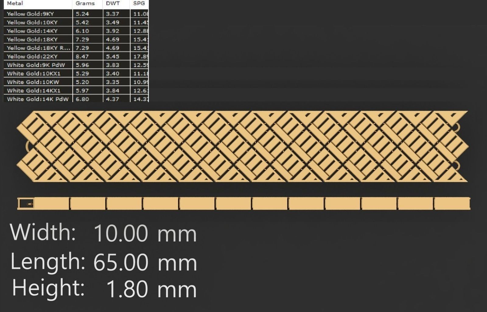 54 Mens Bracelet Gents Bracelets link chain ready to print model 3D print model_49