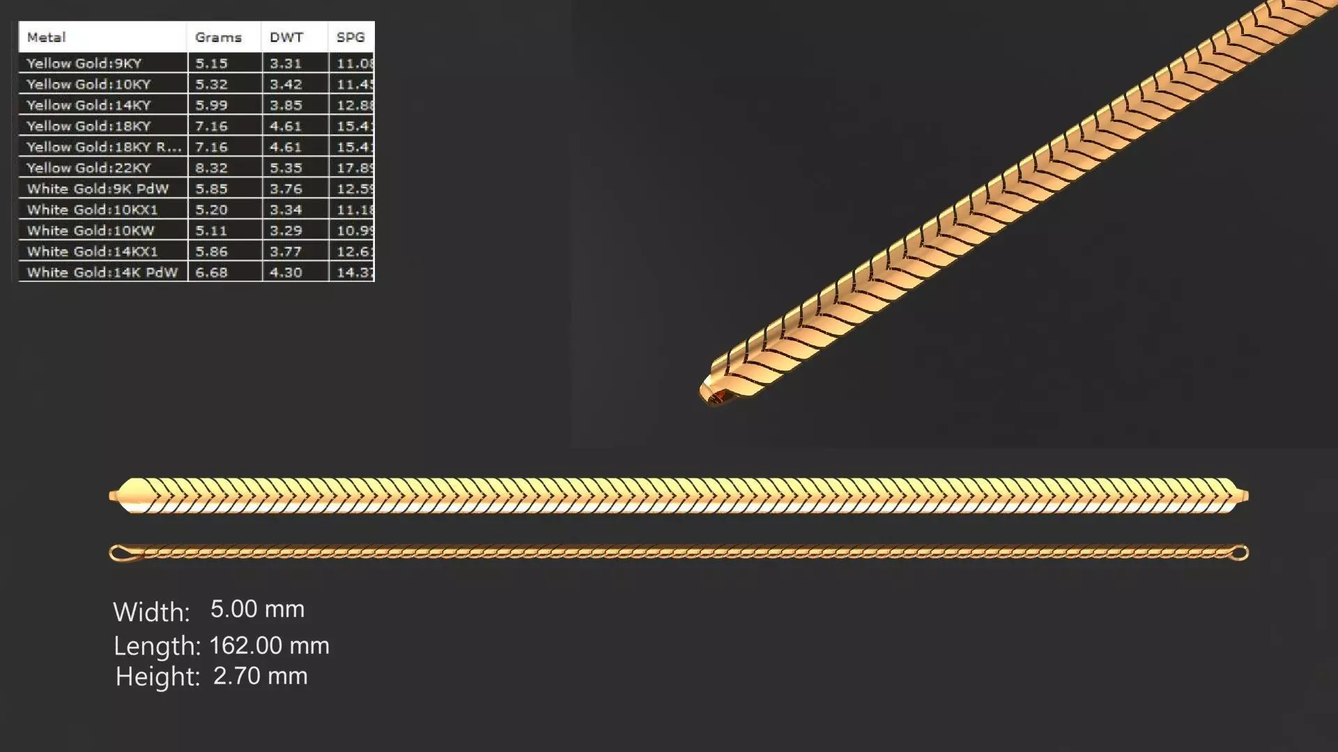 54 Mens Bracelet Gents Bracelets link chain ready to print model 3D print model_0