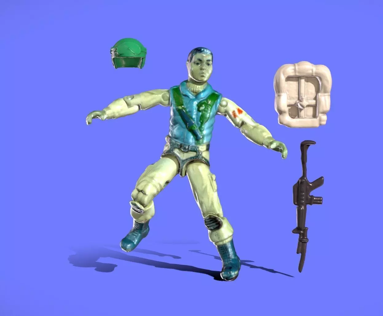 1983 GI -JOE AIRBONE - 3D SCAN - 3D print model