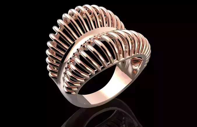 Fashion Ring 3D Print Model