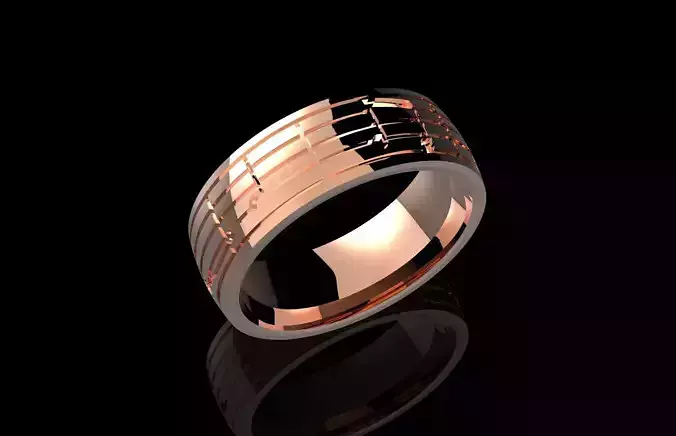 Fashion Musical Ring 3D Print Model 3D print model