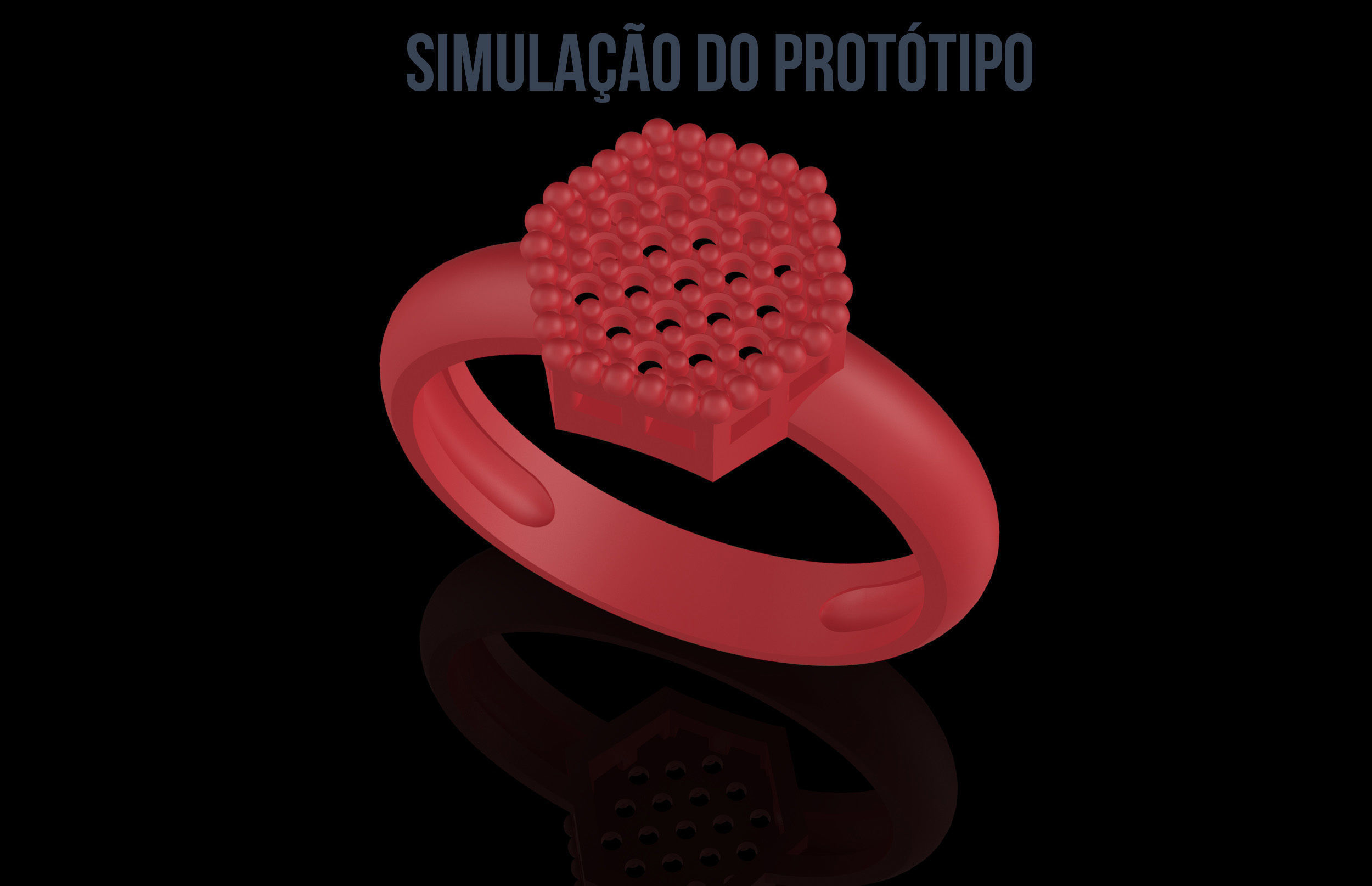 Fashion Octagonal Ring With Brilliants 3D Print Model 3D print model_5
