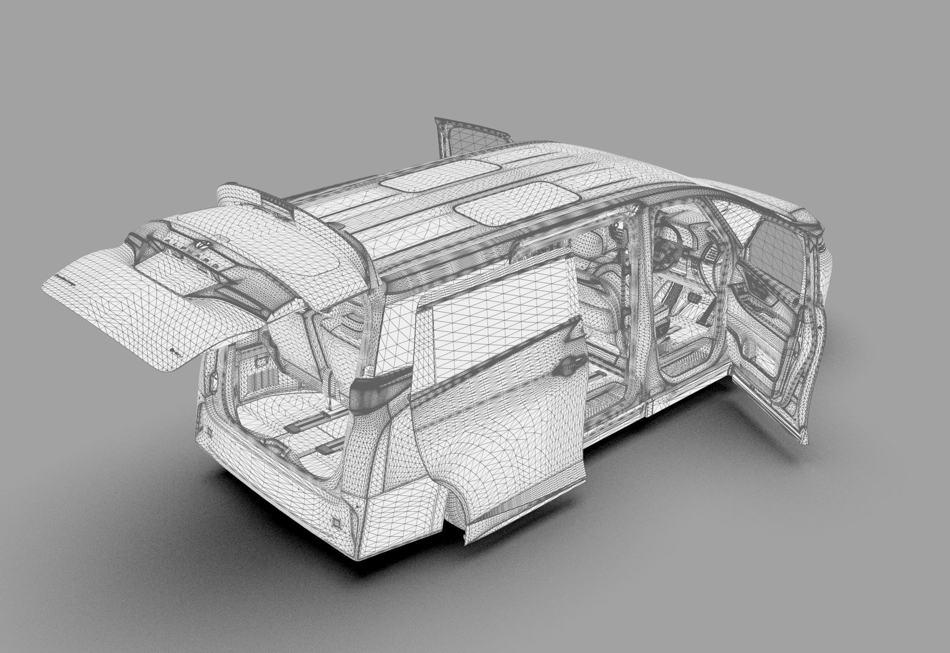 Toyota Alphard Vellfire 2023 HQ interior 3D model_75