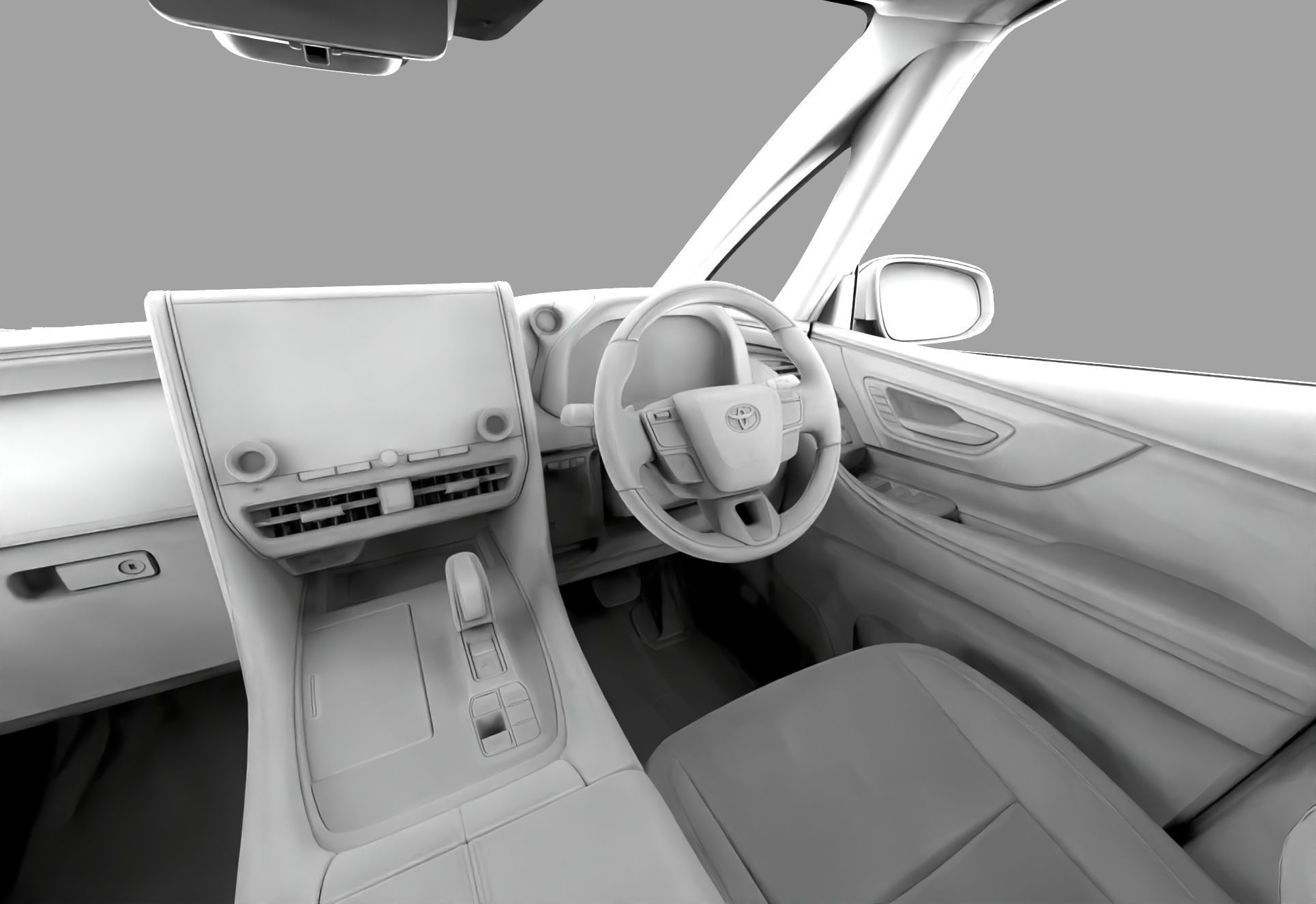 Toyota Alphard Vellfire 2023 HQ interior 3D model_68